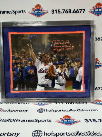 DAVID WRIGHT SIGNED FRAMED 16X20 NY METS LAST GAME INSCRIBED BAS COA