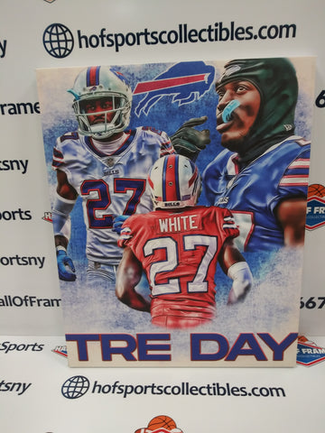 TRE'DAVIOUS WHITE BUFFALO BILLS 16X20 CUSTOM CANVAS PRINT - READY TO HANG