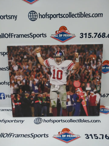 ELI MANNING CELEBRATION NEW YORK GIANTS 16X20 CUSTOM CANVAS PRINT - READY TO HANG