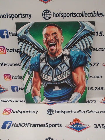 JALEN HURTS PHILADELPHIA EAGLES 16X20 CUSTOM CANVAS PRINT - READY TO HANG
