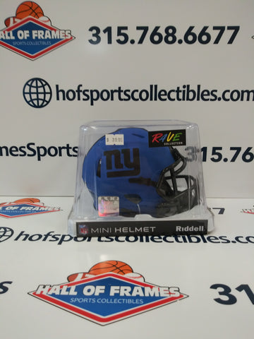 2025 NEW YORK GIANTS NEW RIDDELL RAVE SPEED MINI HELMET