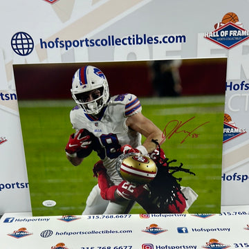 DAWSON KNOX SIGNED BUFFALO BILLS 11X14 PHOTO -JSA COA