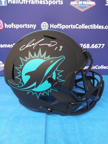 DAN MARINO SIGNED DOLPHINS FULL SIZE REPLICA ECLIPSE HELMET - JSA