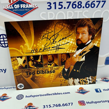 TED DIBIASE SIGNED MILLION DOLLAR MAN 8X10 PHOTO - HOF COA