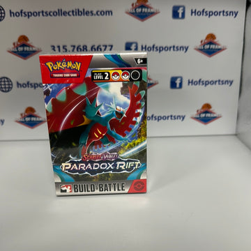 POKEMON SCARLETT VIOLET PARADOX RIFT BUILD AND BATTLE BOX! 4 BOOSTER PACKS!