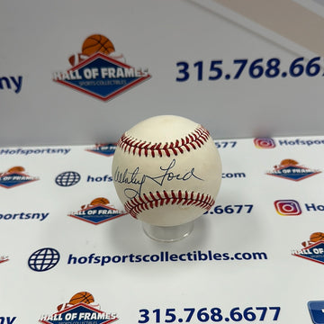 WHITEY FORD NY YANKEES SIGNED MLB BASEBALL JSA COA