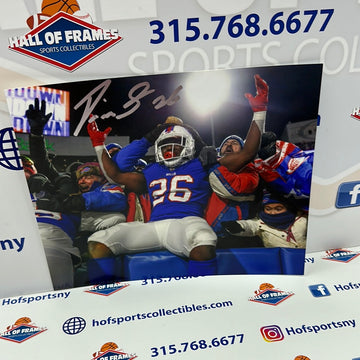DEVIN SINGLETARY SIGNED BUFFALO BILLS 8X10 PHOTO - HOF COA