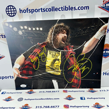 MICK FOLEY - CACTUS JACK SIGNED 11X14 JSA COA