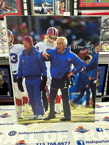 MARV LEVY BUFFALO BILLS SIGNED 16X20 PHOTO - HOF COA