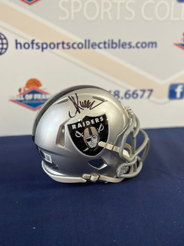 MARCUS ALLEN OAKLAND RAIDERS SIGNED MINI HELMET! BAS AUTHETIC!