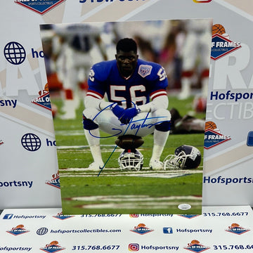 LAWRENCE TAYLOR SIGNED NY GIANTS 8X10 PHOTO - JSA COA