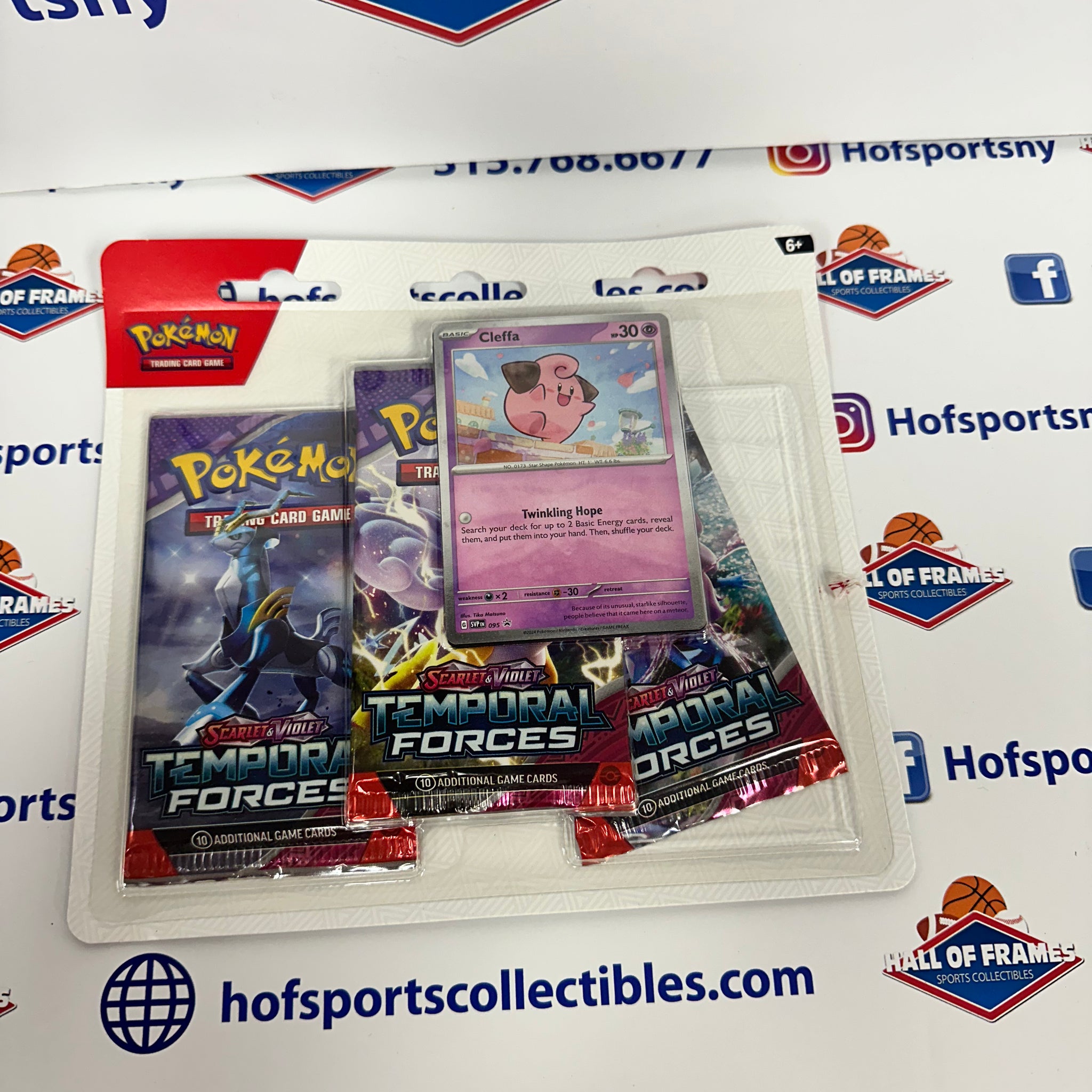 POKEMON TEMPORAL FORCES BLISTER 3 PACK! CLEFFA PROMO!