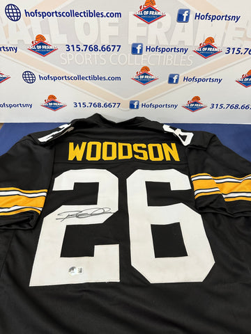 ROD WOODSON PITTSBURGH STEELERS SIGNED CUSTOM JERSEY! BAS AUTHENTIC!