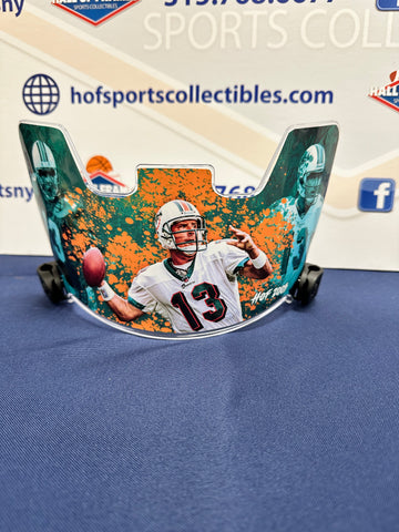 DAN MARINO MIAMI DOLPHINS HOF 2005 CUSTOM ART FULL SIZE HELMET VISOR!