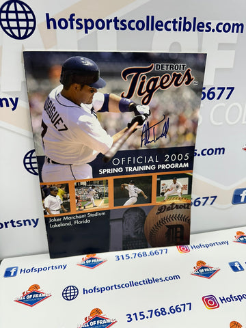 ALAN TRAMMELL SIGNED DETRIOT TIGERS 2005 GAME PROGRAM JSA COA