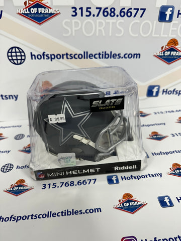 DALLAS COWBOYS SPEED SLATE MINI FOOTBALL HELMET
