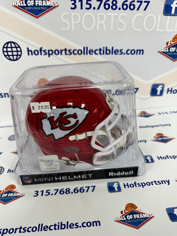 KANSAS CITY CHEIFS SPEED MINI FOOTBALL HELMET