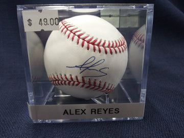 ALEX REYES SIGNED BASEBALL CARDINALS - ONYX BASEBALL