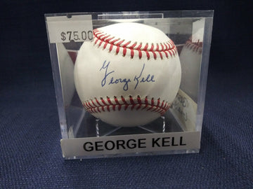 GEORGE KELL SIGNED BASEBALL HOF'ER - TRISTAR COA