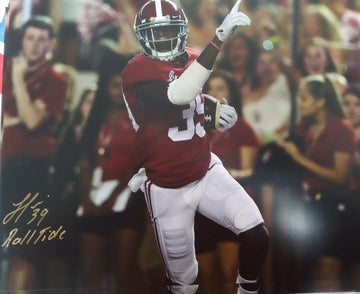 LEVI WALLACE SIGNED ALABAMA / BUFFALO BILLS 11X14 INSC ROLL TIDE