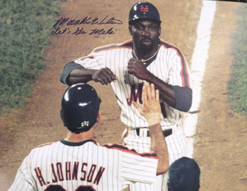 MOOKIE WILSON SIGNED NY METS 11X14 INSCRIBED 