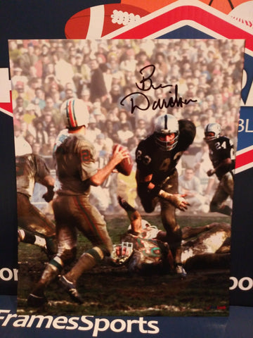 BEN DAVIDSON SIGNED OAKLAND RAIDERS 8X10 - HOF COA