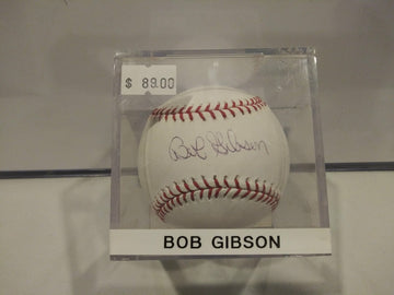 BOB GIBSON CARDINALS SIGNED MLB BASEBALL - TRISTAR COA