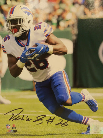 DEVIN SINGLETARY BUFFLO BILLS SIGNED 8X10 - HOF COA