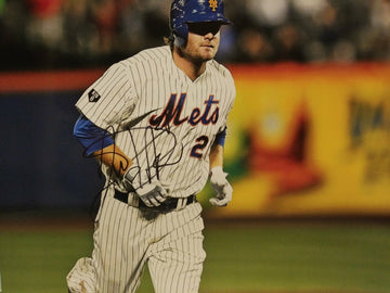 LUCAS DUDA METS SIGNED 8X10 - HOF COA