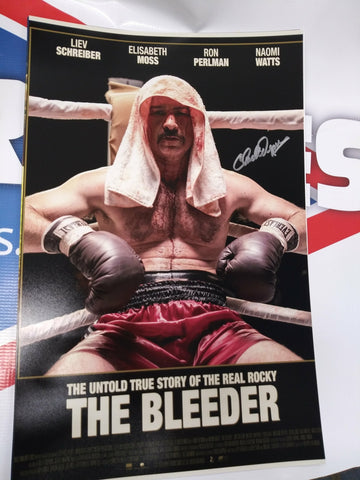 CHUCK WEPNER "THE BLEEDER" 11X17 SIGNED MOVIE POSTER JSA COA