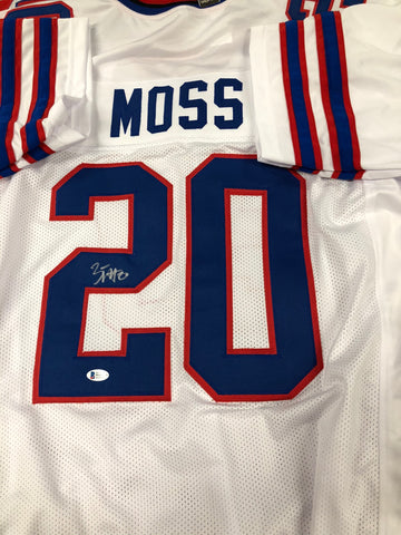 Zack Moss Signed Bills White Custom Jersey - Beckett COA
