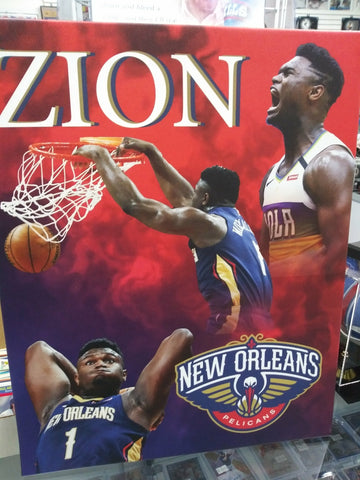 ZION WILLIAMS PELICANS 16X20 CUSTOM CANVAS PRINT - READY TO HANG