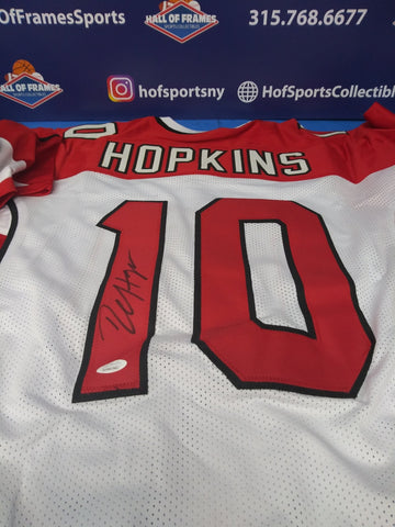 DEANDRE HOPKINS SIGNED WHITE CUSTOM CARDINALS JERSEY - JSA COA