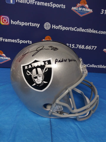 JOSH JACOBS SIGNED RAIDERS FULL SIZE REPLICA 