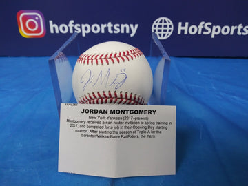 JORDAN MONTGOMERY SIGNED BASEBALL YANKEES - JSA COA