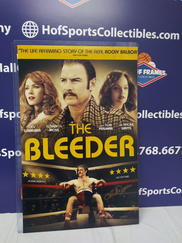 CHUCK WEPNER SIGNED "THE BLEEDER" 11X17 MOVIE POSTER PRINT - HOF COA