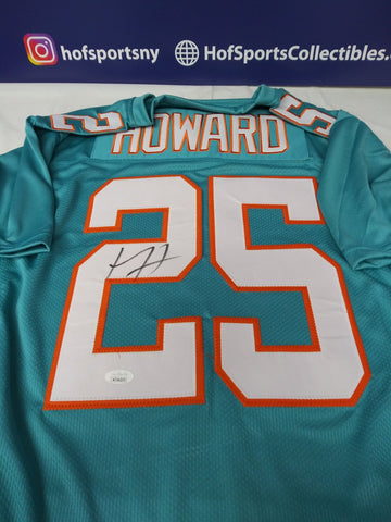 XAVIEN HOWARD SIGNED DOLPHINS CUSTOM AQUA JERSEY - JSA COA