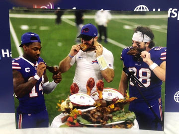 BUFFALO BILLS "THE FEAST" 11X14 PHOTO - JOSH ALLEN - DIGGS - KNOX