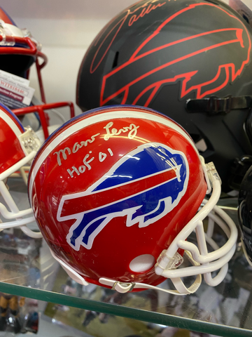 MARV LEVY SIGNED BUFFALO BILLS MINI HELMET
