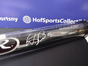 WANDER FRANCO SIGNED RAWLINGS BLACK BAT - JSA COA