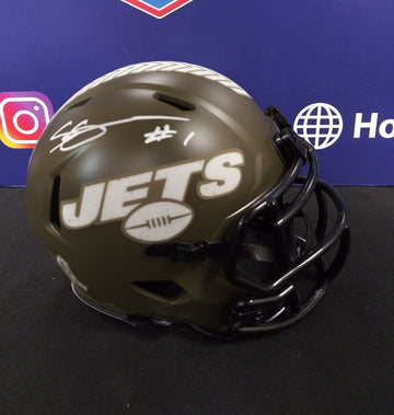 SAUCE GARDNER SIGNED NY JETS STS SALUTE MINI HELMET - BECKETT