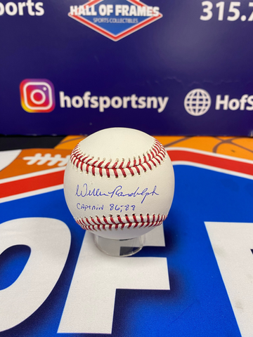WILLIE RANDOLPH SIGNED MLB BALL INC CAPTAIN 1986-89 - BECKETT