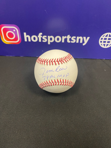 JIM RICE SIGNED MLB BASEBALL INSCRIBED 