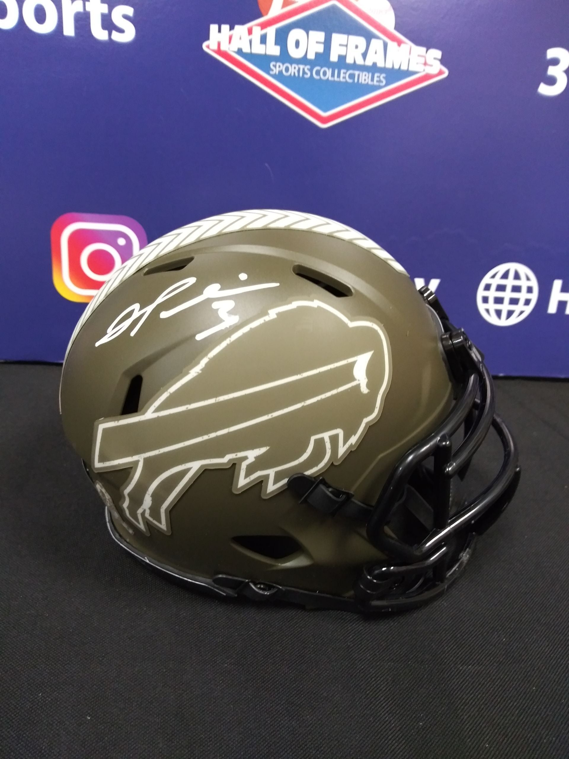 Shops Damar Hamlin signed mini helmet