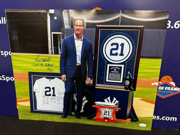 PAUL O'NEILL SIGNED YANKEES RETIRMENT 16X20 - LAST TO WEAR 21 - JSA