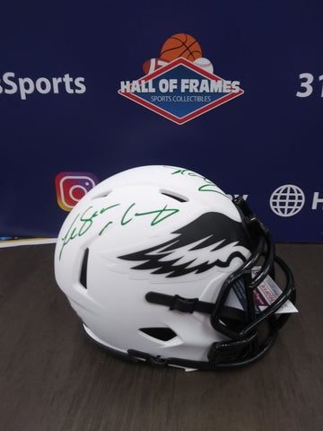 LeSEAN McCOY SIGNED EAGLES LUNER MINI HELMET INSC SHADY JSA COA