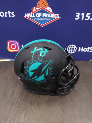 XAVIEN HOWARD SIGNED DOLPHINS ECLPISE MINI HELMET - JSA COA