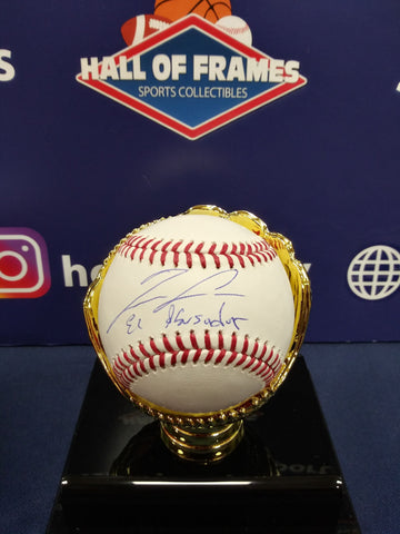 RONALD ACUNA SIGNED BASEBALL INC. EL ABUSADOR - BECKETT