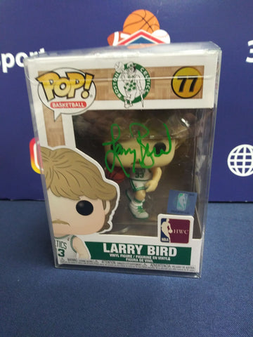 LARRY BIRD SIGNED CELTICS FUNKO POP #77 BECKETT COA