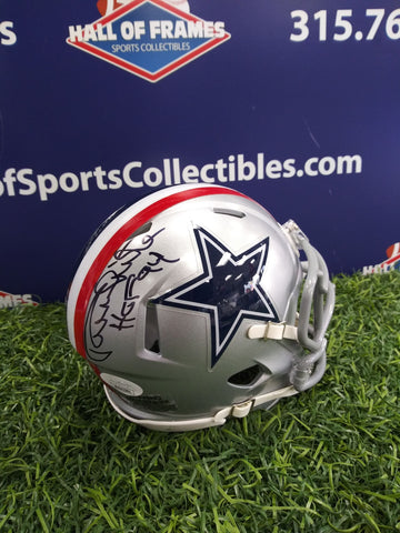 RANDY WHITE SIGNED 1976 DALLAS COWBOYS MINI HELMET - JSA COA